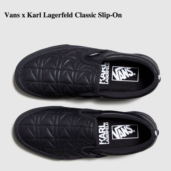 vans x karl lagerfeld slip on